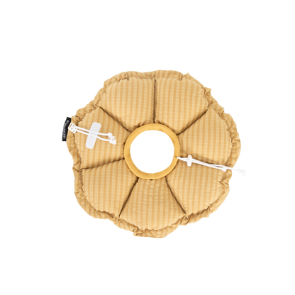 Plaid Flower Recovery Collar