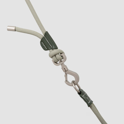 Round Rope Leather Dog Leash