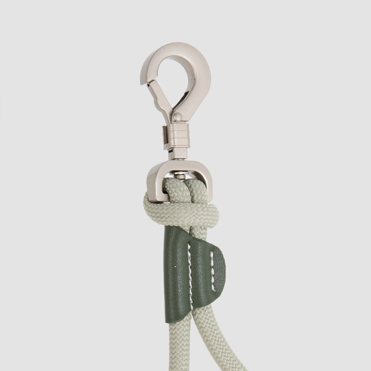 Round Rope Leather Dog Leash