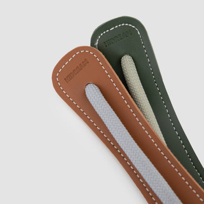 Round Rope Leather Dog Leash