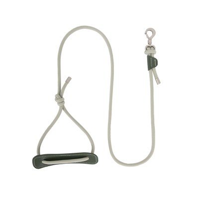Round Rope Leather Dog Leash