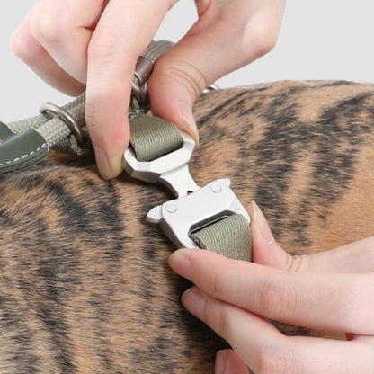 Round Rope Leather Dog Harness